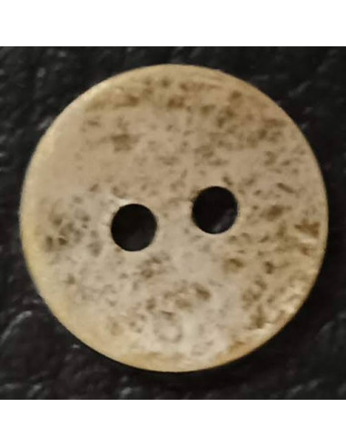 Bouton 2 trous, Ø 11mm, doré