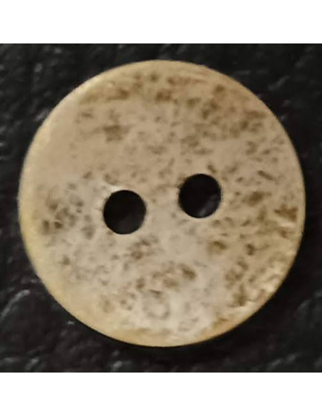 Bouton 2 trous, Ø 11mm, doré