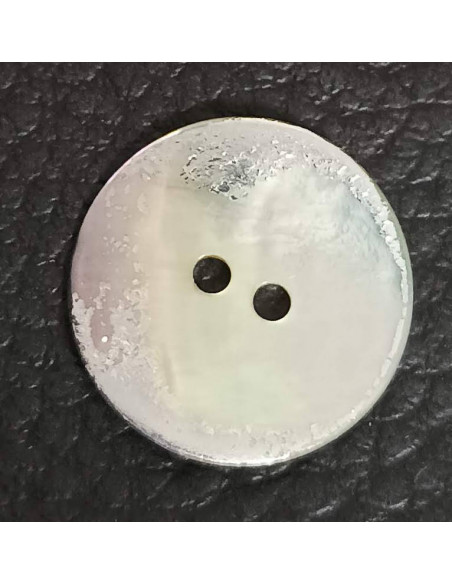 Bouton  trous, Ø 17 mm, argent