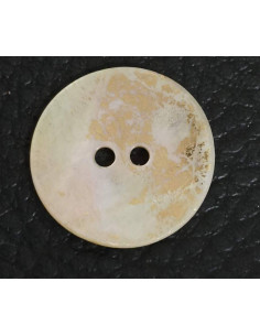 Bouton 2 trous, Ø 17 mm, doré