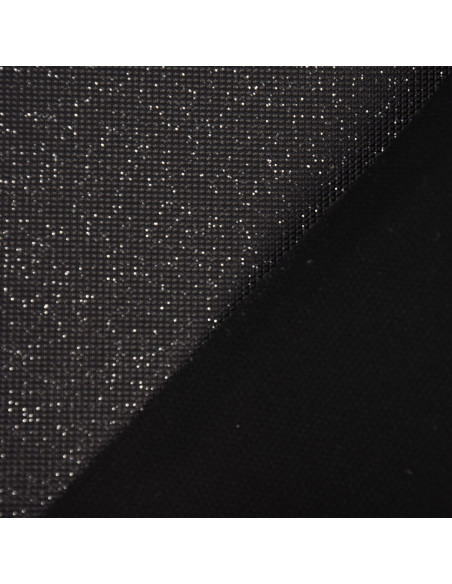 Tissu, Toile Pailletée, Anthracite, Laize 140 cm, PVC/Polyester