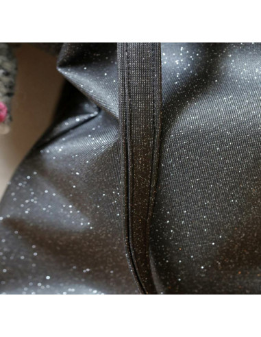 Toile bing bling, anthracite