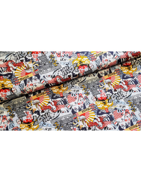 Cretonne de coton, manga