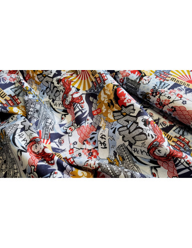 Cretonne de coton, manga