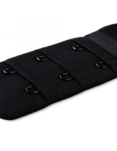 Rallonge attache de soutien-gorge, crochet 3x2, 40mm, noir