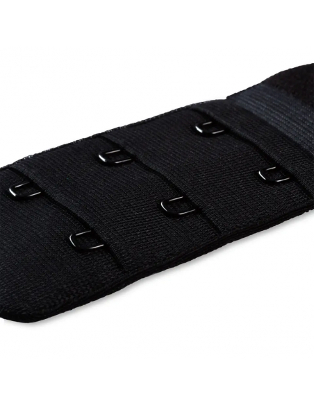 Rallonge attache de soutien-gorge, crochet 3x2, 40mm, noir