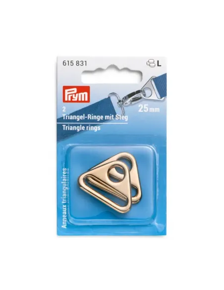 Anneaux triangulaires Prym or 25 mm | Zephyr Tissus