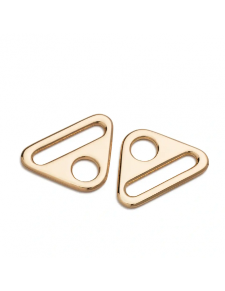 Anneaux triangulaires, 25mm, or