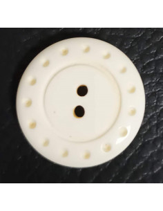 Bouton 4 trous, Ø 23 mm, beige