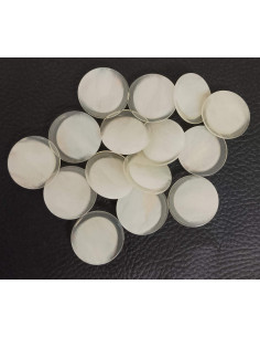 Bouton à tunnel trous, Ø 21 mm, blanc 2