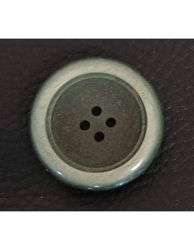 Bouton 4 trous, Ø 30 mm, vert