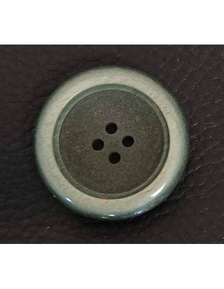 Bouton 4 trous, Ø 30 mm, vert
