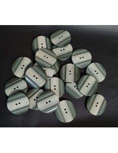 Bouton 2 trous, Ø 30 mm, vert 2