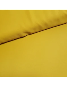Tissu, Crêpe Mousseline Uni, Jaune Moutarde, Laize 147 cm, 100% Polyester 95g/m²