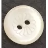 Bouton 2 trous, Ø 11 mm, blanc