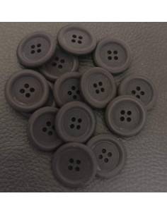 Bouton 4 trous, Ø 21 mm, bleu 2