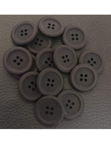 Bouton 4 trous, Ø 21 mm, bleu