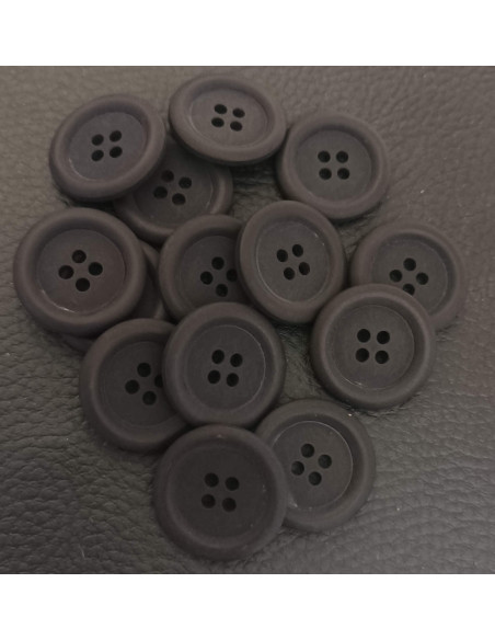 Bouton 4 trous, Ø 21 mm, bleu