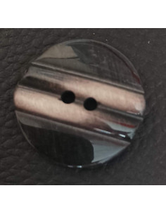 Bouton 2 trous, Ø 27 mm, marron