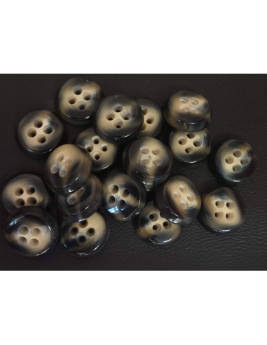 Bouton 4 trous, Ø 33 mm, vert