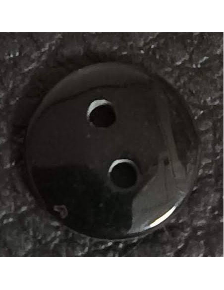 Bouton 2 trous, Ø 10 mm, noir