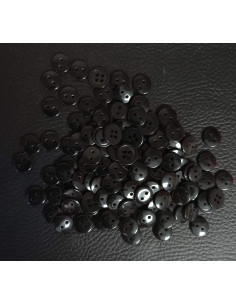 Bouton 2 trous, Ø 10 mm, noir 2