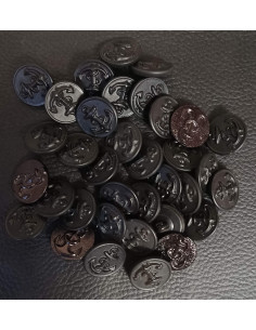 Bouton à queue, Ø 17 mm, noir 2