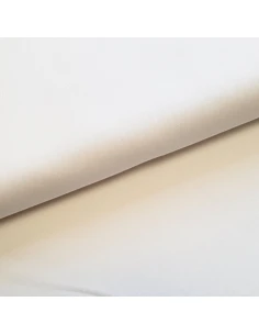 Tissu, Sergé de Coton Épais, Écru, Laize 160 cm, 100% Coton 280g/m²