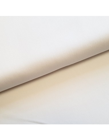 Tissu, Sergé de Coton Épais, Écru, Laize 160 cm, 100% Coton 280g/m²