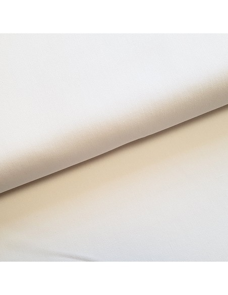 Tissu, Sergé de Coton Épais, Écru, Laize 160 cm, 100% Coton 280g/m²
