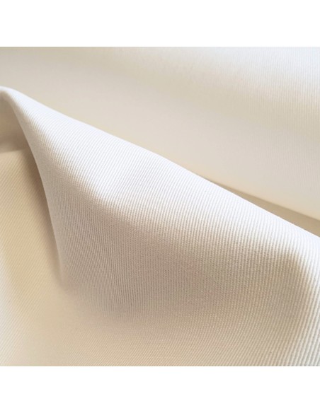 Tissu, Sergé de Coton Épais, Écru, Laize 160 cm, 100% Coton 280g/m²