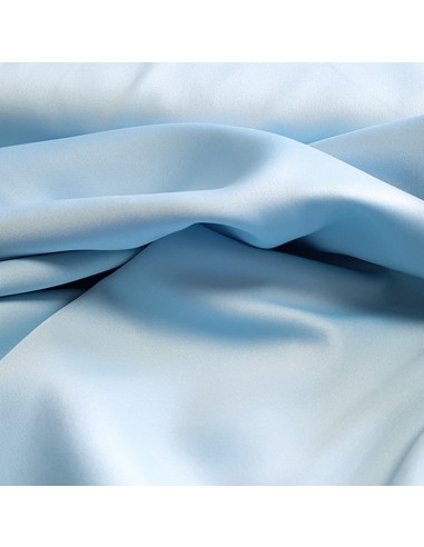 Tissu, Microfibre Micro Satin, Bleu Clair, Laize 150 cm, 100% Polyester