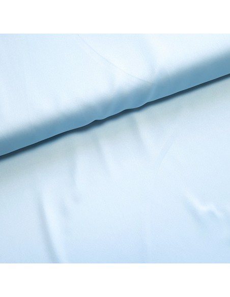 Tissu, Microfibre Micro Satin, Bleu Clair, Laize 150 cm, 100% Polyester