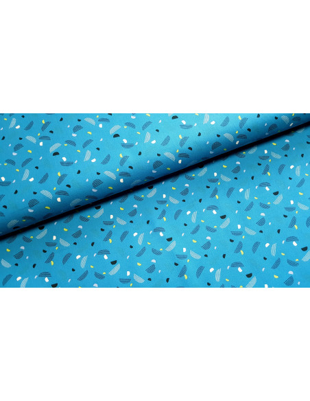 Cretonne de coton, demi-lunes