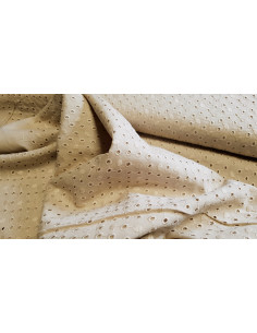 Broderie anglaise, ronds, sable 2