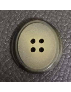 Bouton 4 trous, Ø 21 mm, vert