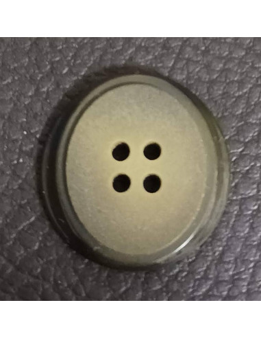 Bouton 4 trous, Ø 21 mm, vert