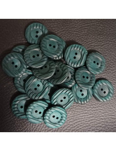 Bouton 2 trous, Ø 21 mm, vert 2