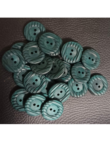 Bouton 2 trous, Ø 21 mm, vert