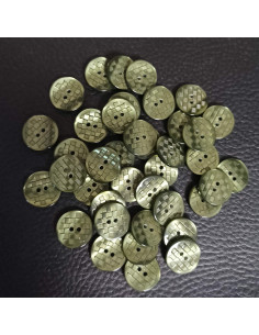 Bouton 2 trous, Ø 13 mm, vert 2