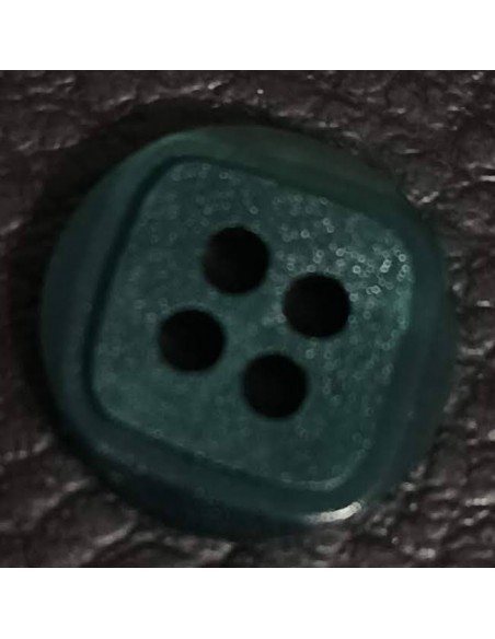 Bouton 4 trous, Ø 12 mm, vert