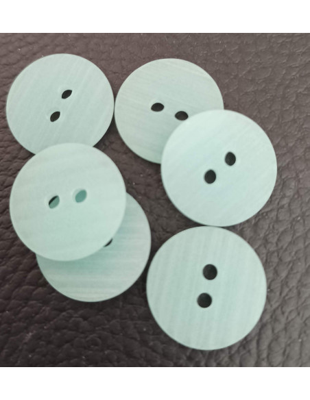 Bouton 2 trous, Ø 17 mm, vert