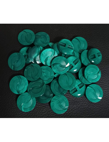 Bouton tunnel, Ø 23 mm, vert