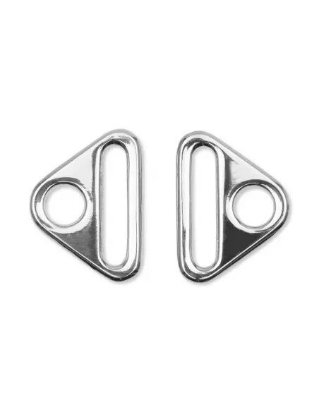 Anneau triangulaire Prym argent 25 mm | Zephyr Tissus
