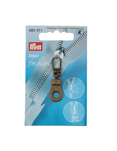 Tirette Prym Fashion-Zipper, laiton antique | Zephyr Tissus