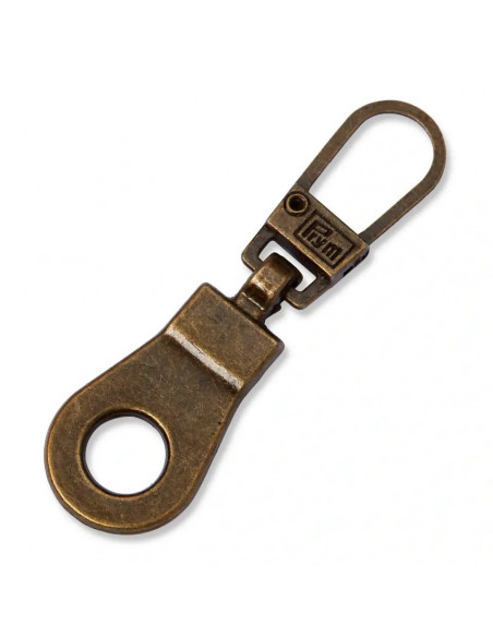 Tirette « Fashion-Zipper », oeillet, laiton antique