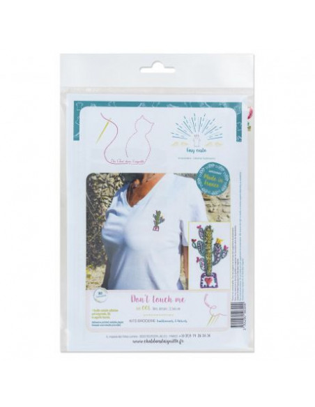Kit broderie Easy custo, taille S, Don't touch me