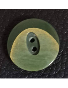Bouton 2 trous, Ø 17 mm, vert
