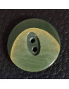 Bouton 2 trous, Ø 17 mm, vert