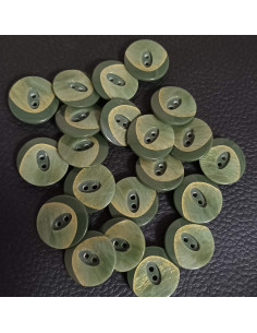 Bouton 2 trous, Ø 17 mm, vert 2